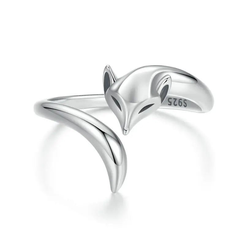 Women’s Adjustable Sterling Silver Zircon Stackable Engagement Ring
