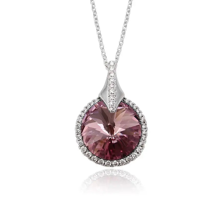 Elegant Crystal Charm Necklace – Stylish Family Gift