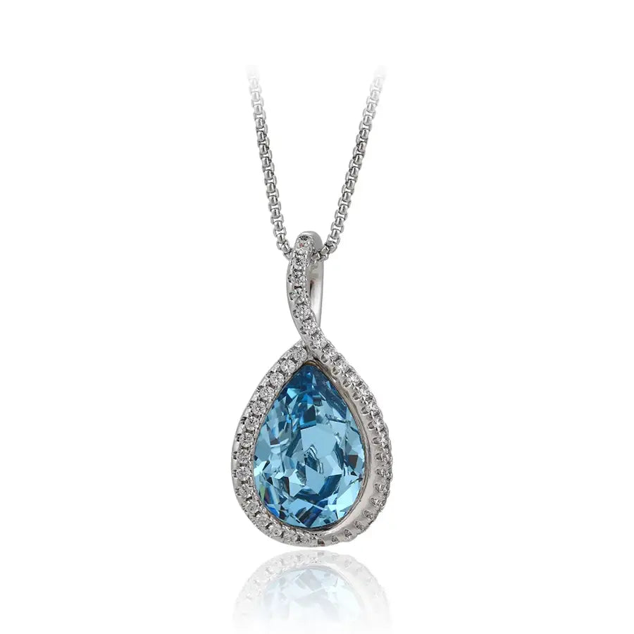 Elegant European Crystal Pendant Necklace for Women