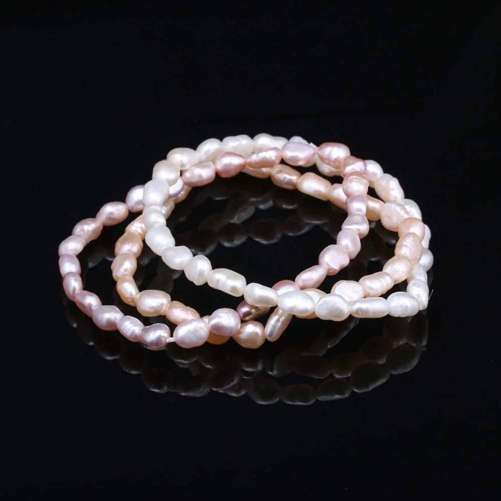 Elegant Natural Freshwater Pearl Stretch Bracelet for Women
