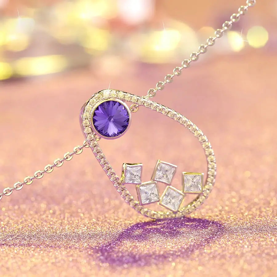 Fashion Jewelry Crystal Pendant Necklace – Perfect Birthday Gift