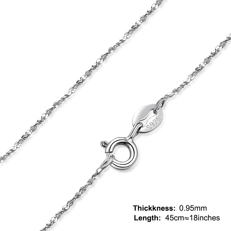 Sterling Silver Women’s Chain Necklace – Ingot & Twist Styles