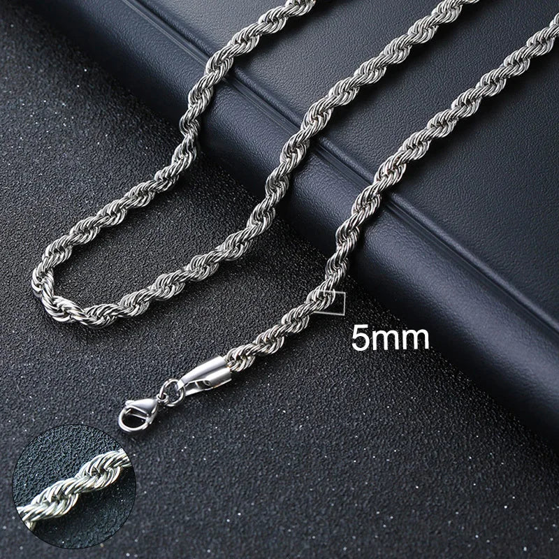 Cuban Chain Necklace for Men & Women – Gold Stainless Steel Curb Choker
