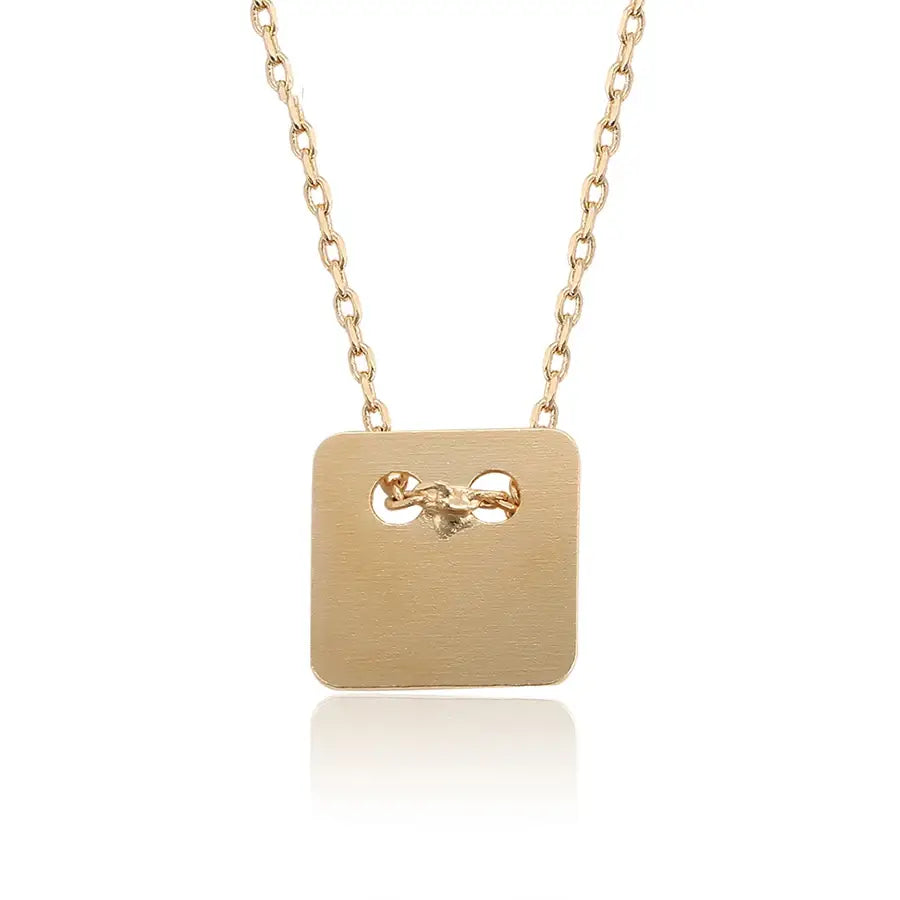Chic Square Pendant Necklace – Party Jewelry for Women