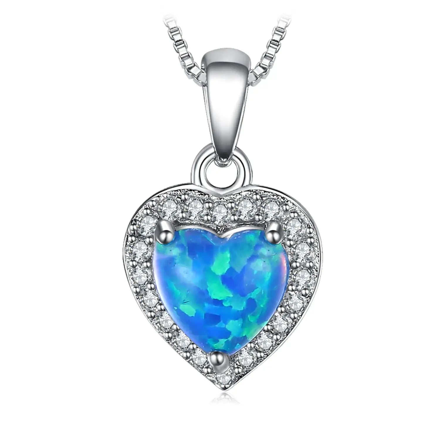 Heart Pendant Necklace – Sterling Silver, Women’s Fashion Jewelry