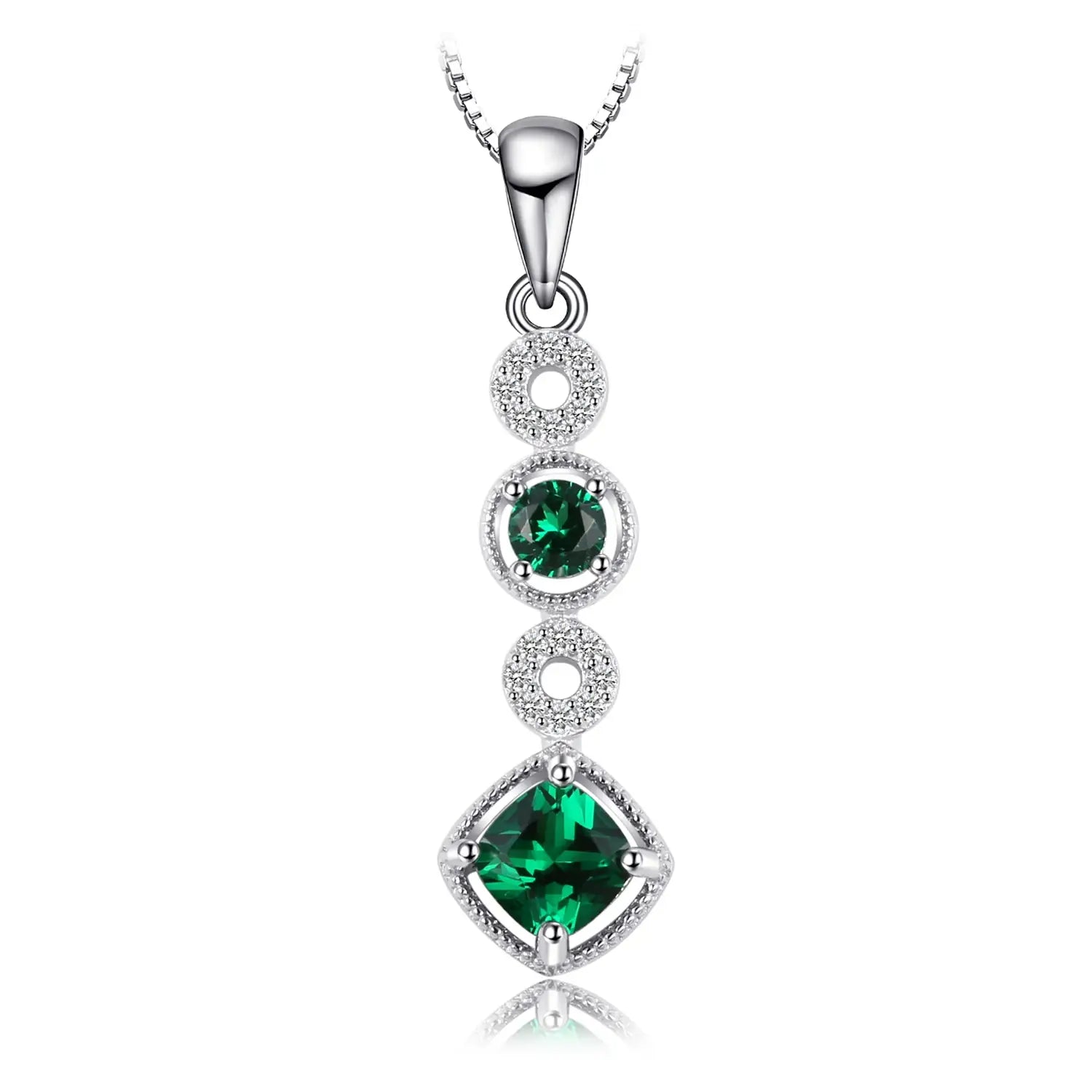 Nano Emerald Sterling Silver Pendant – Women’s Fashion Jewelry