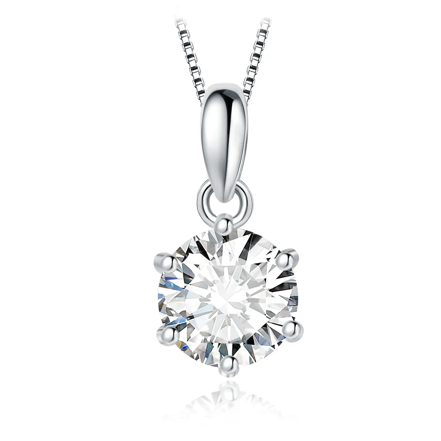 Sterling Silver Pendant Necklace for Women – No Chain