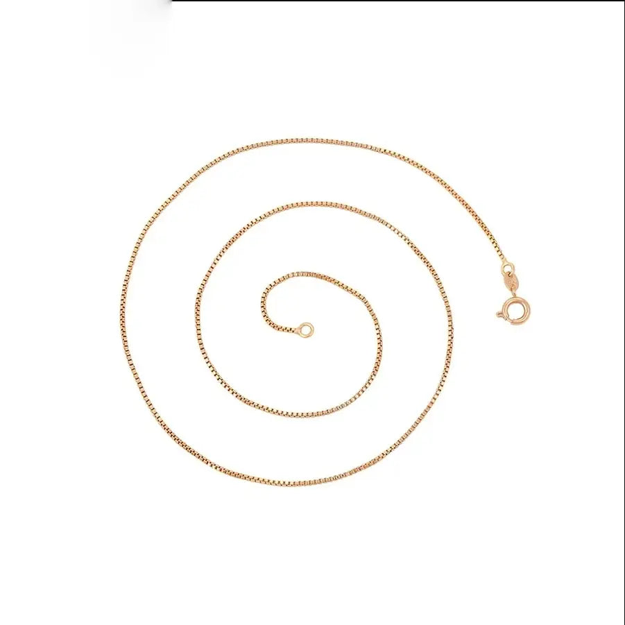 Trendy Charm Box Chain Pendant Necklace for Women