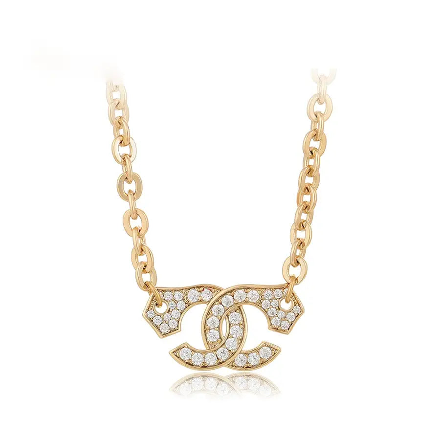 Trendy Gold Romantic Pendant Necklace for Women