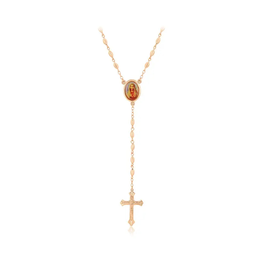 Women’s Cross Pendant Necklace with Stone – New Arrival Gift