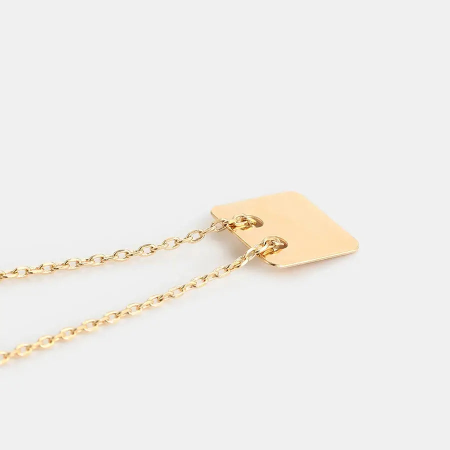 Chic Square Pendant Necklace – Party Jewelry for Women