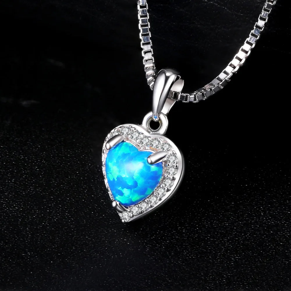 Heart Pendant Necklace – Sterling Silver, Women’s Fashion Jewelry