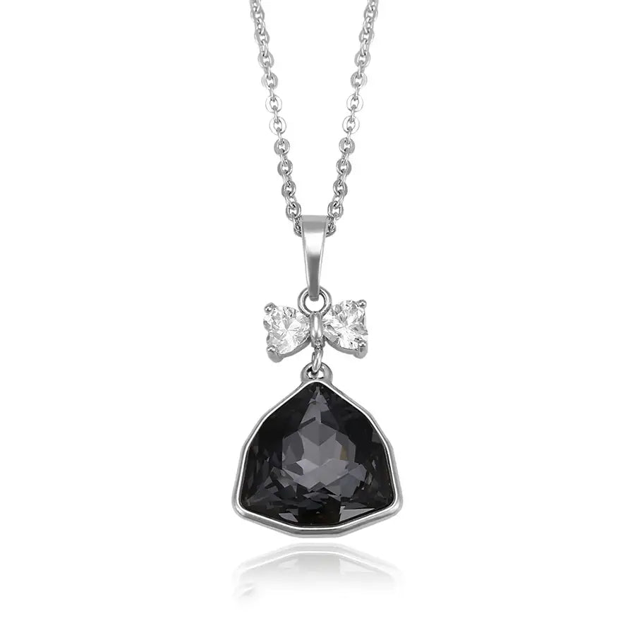 Luxury Women's Crystal Pendant – Rhodium Plated Jewelry