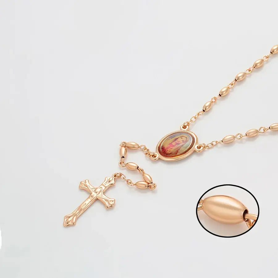 Women’s Cross Pendant Necklace with Stone – New Arrival Gift