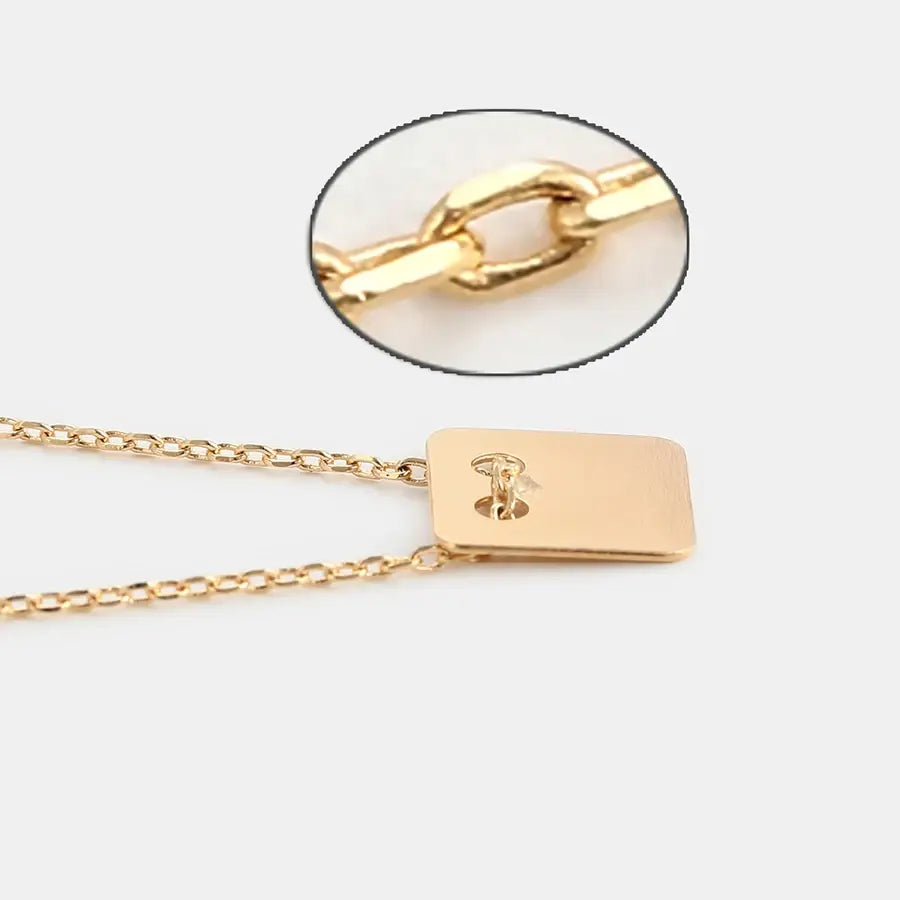 Chic Square Pendant Necklace – Party Jewelry for Women