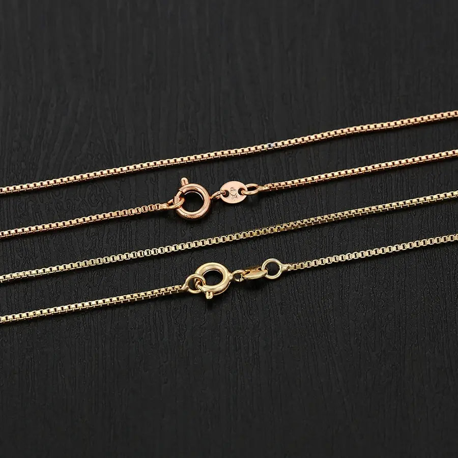 Trendy Charm Box Chain Pendant Necklace for Women