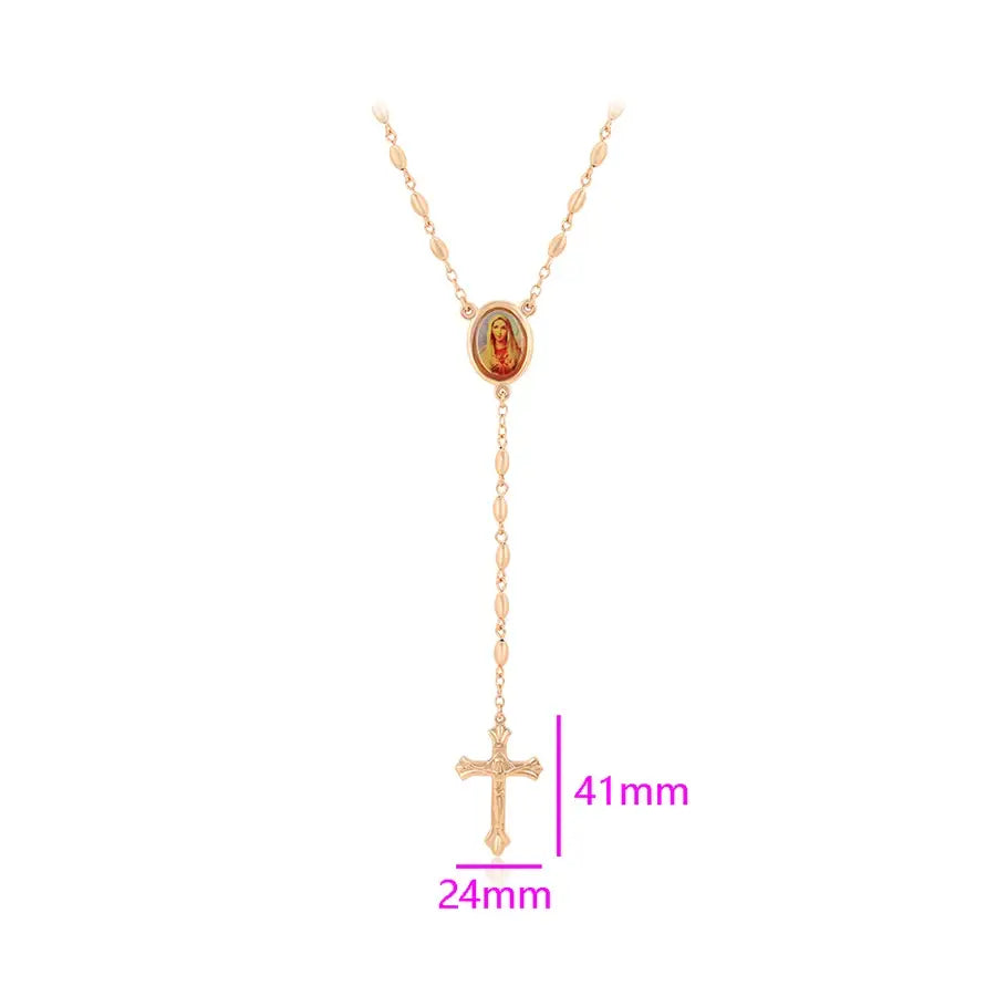 Women’s Cross Pendant Necklace with Stone – New Arrival Gift