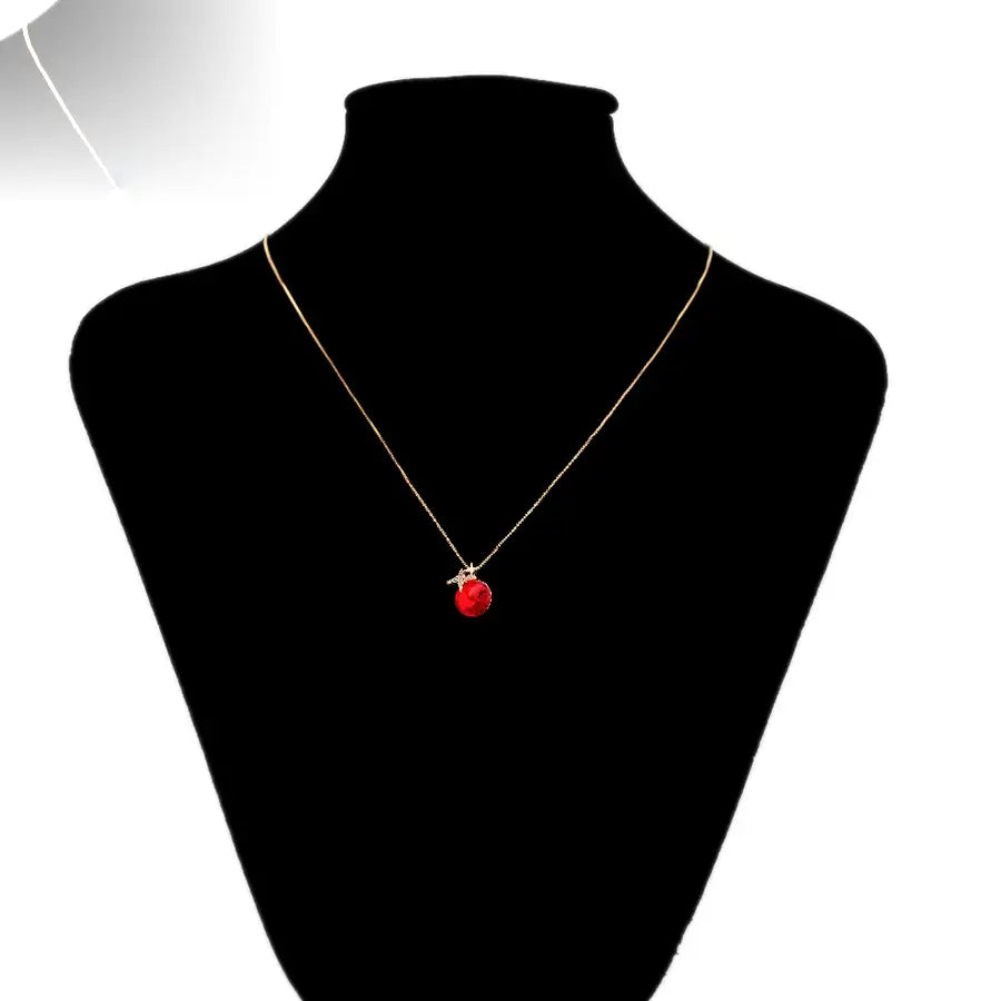 Jewelry Fashion New Charm Crystal Pendant Necklace of Gold Color