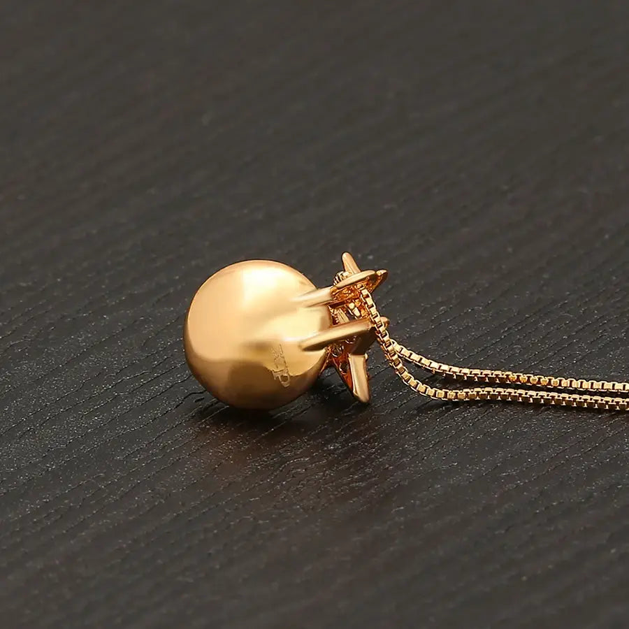 Jewelry Fashion New Charm Crystal Pendant Necklace of Gold Color