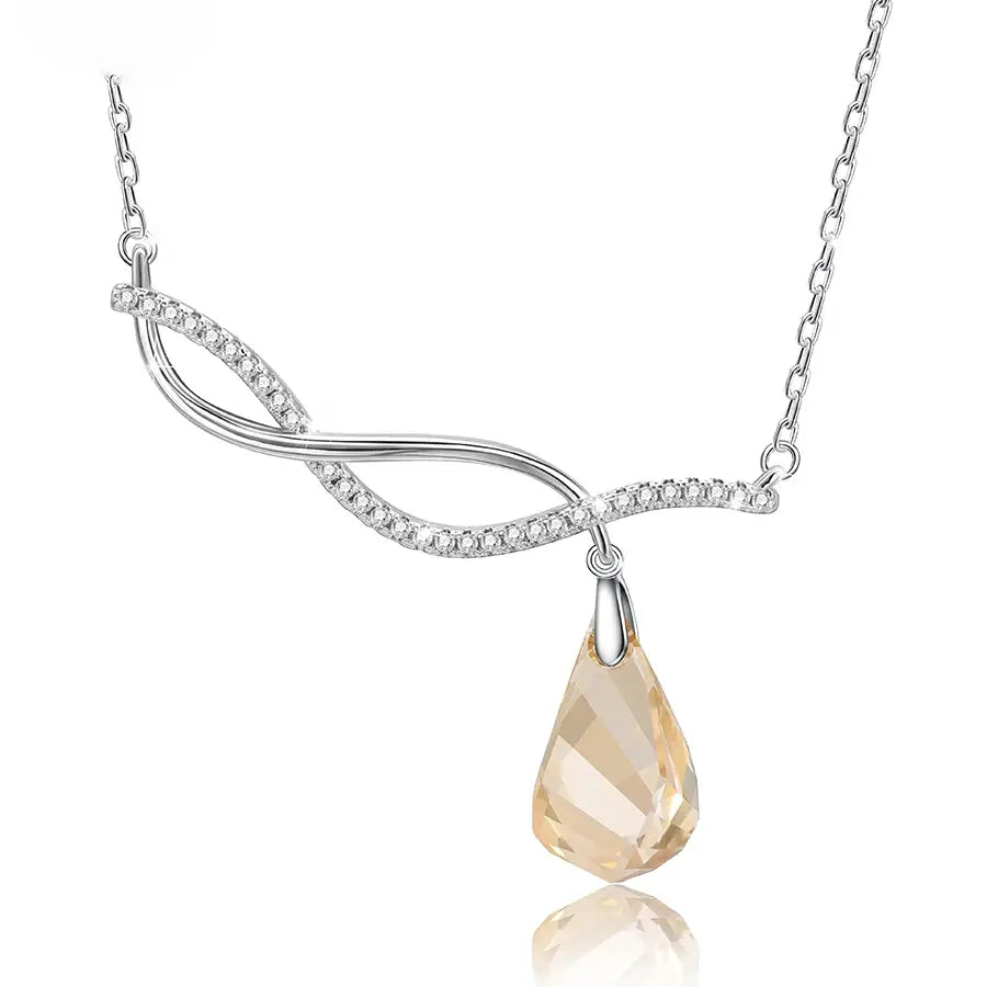 Lovely Crystal Necklace – Fashion Jewelry Gift for Family Birthdays