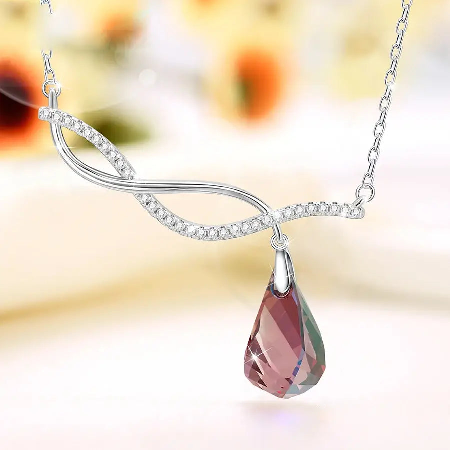 Lovely Crystal Necklace – Fashion Jewelry Gift for Family Birthdays