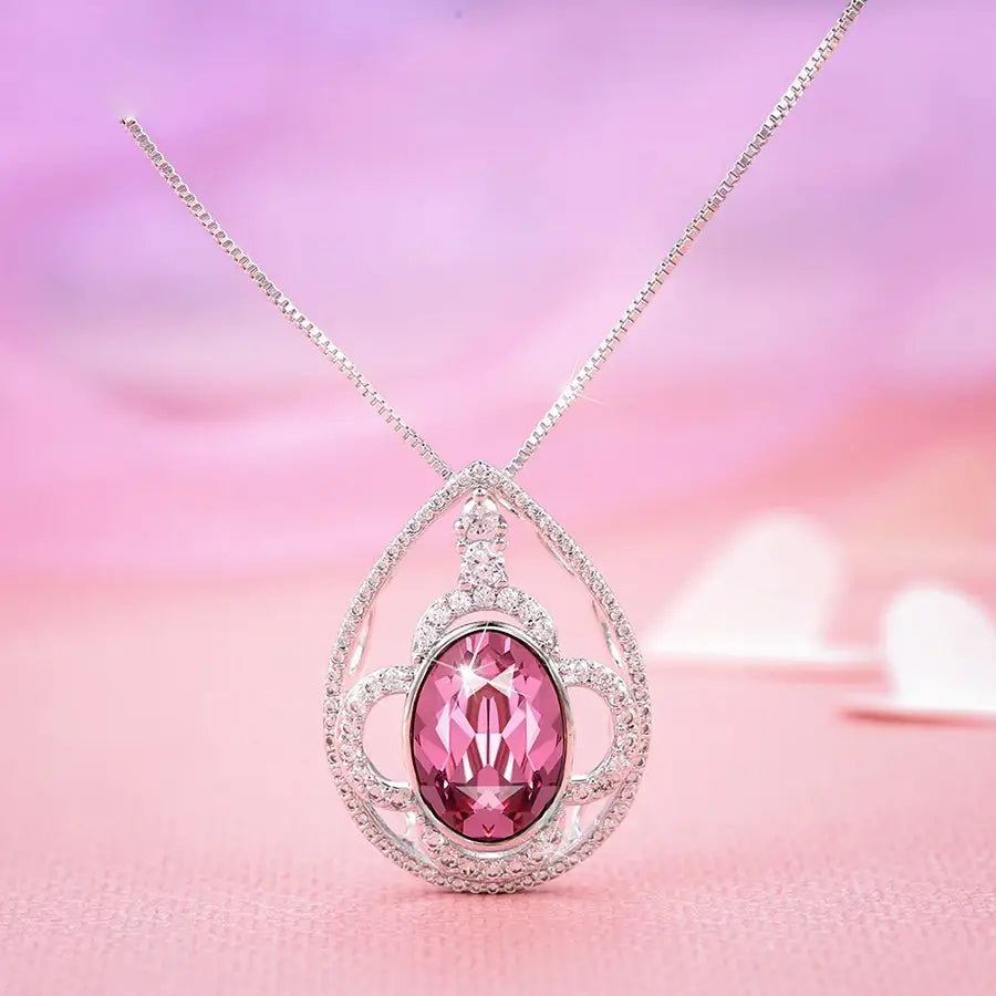 Luxury Crystal Necklace for Women & Girls – Wedding & Party Gift