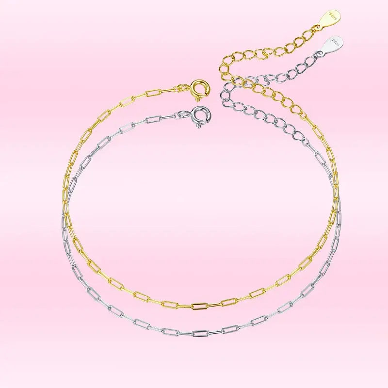 Minimalist 925 Silver Summer Fresh Bracelet for Women