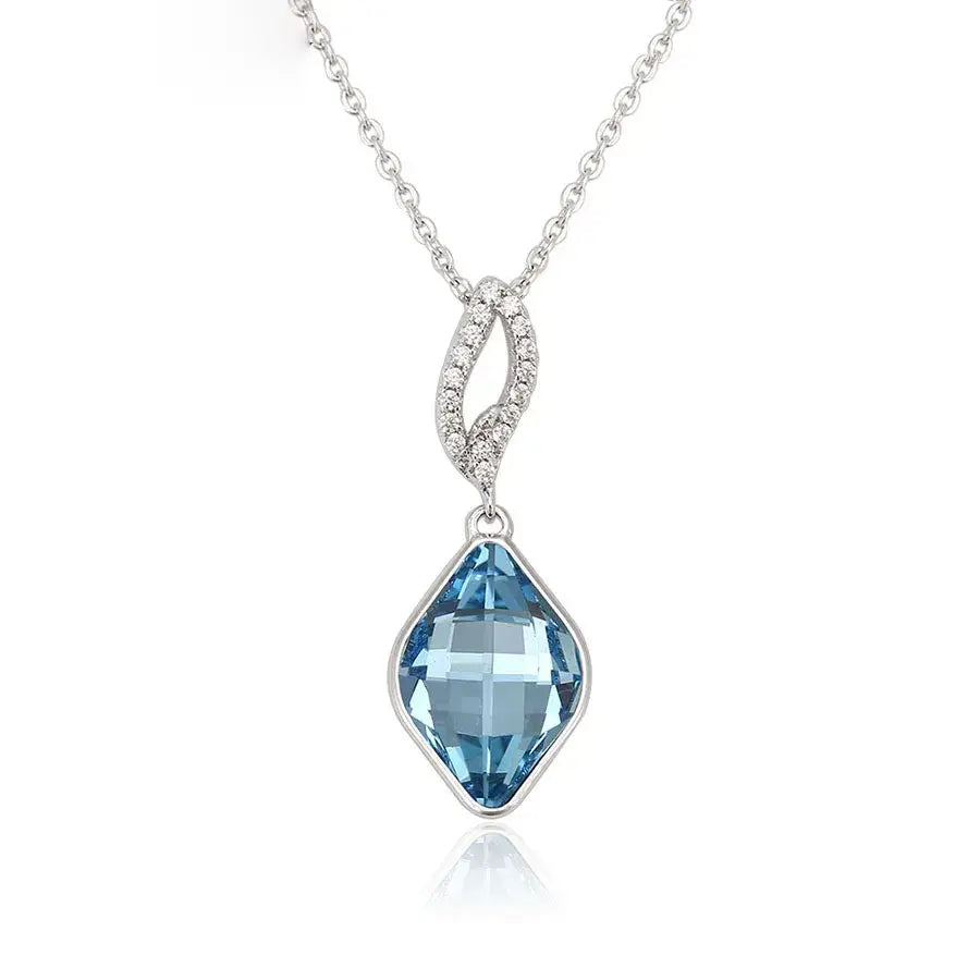Modern Women Crystals Necklace for Party Anniversary Gift