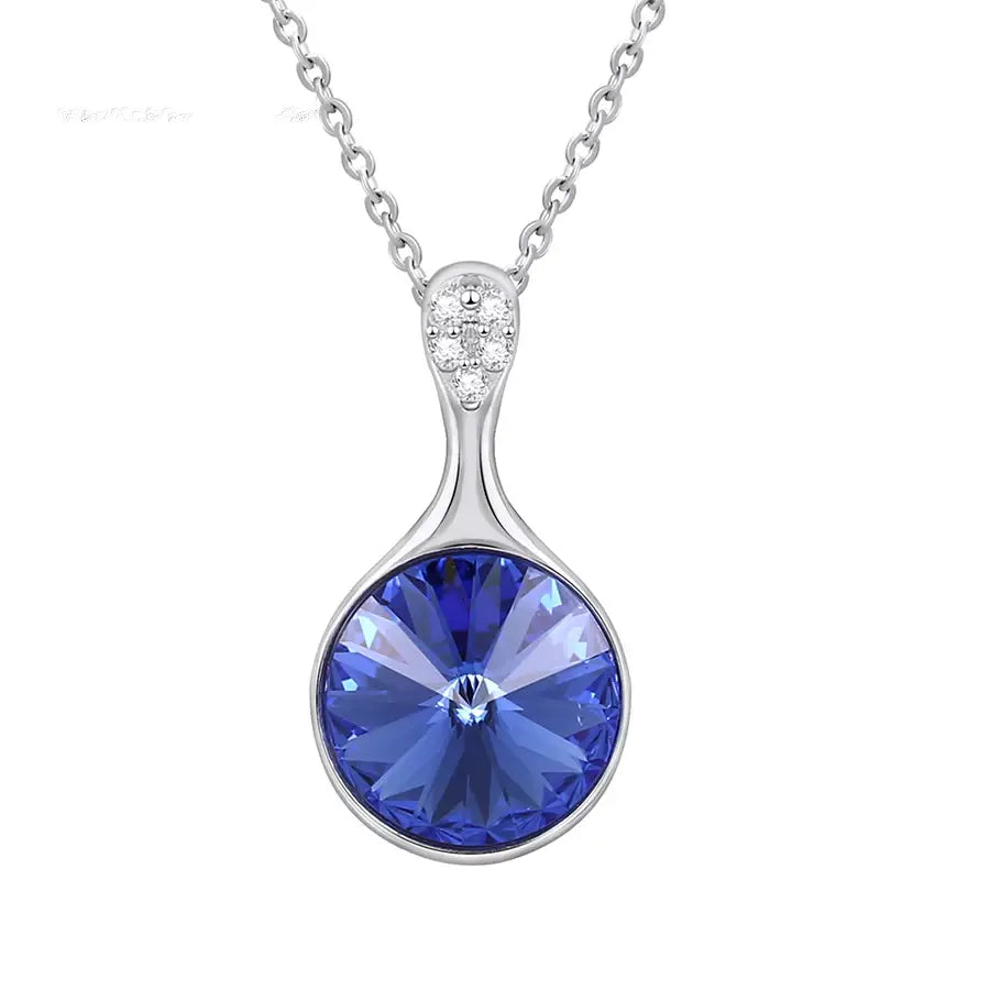 Multicolor Crystal Pendant Necklace – Jewelry for Women & Girls
