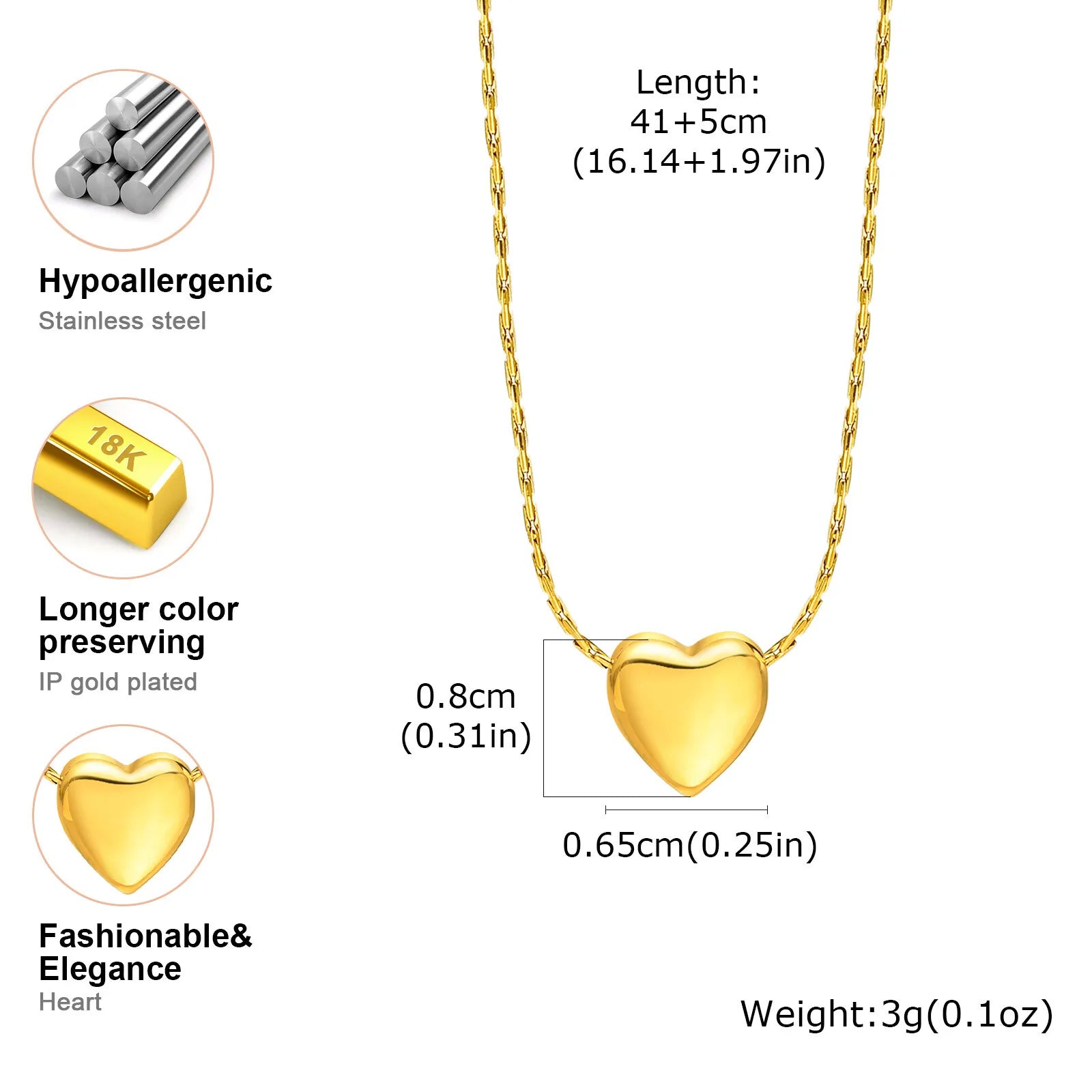 Women’s Layered Stainless Steel Necklace – Minimalist & Nickel-Free