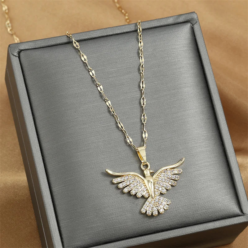 Lightning Paperclip CZ Pave Choker Necklace for Women