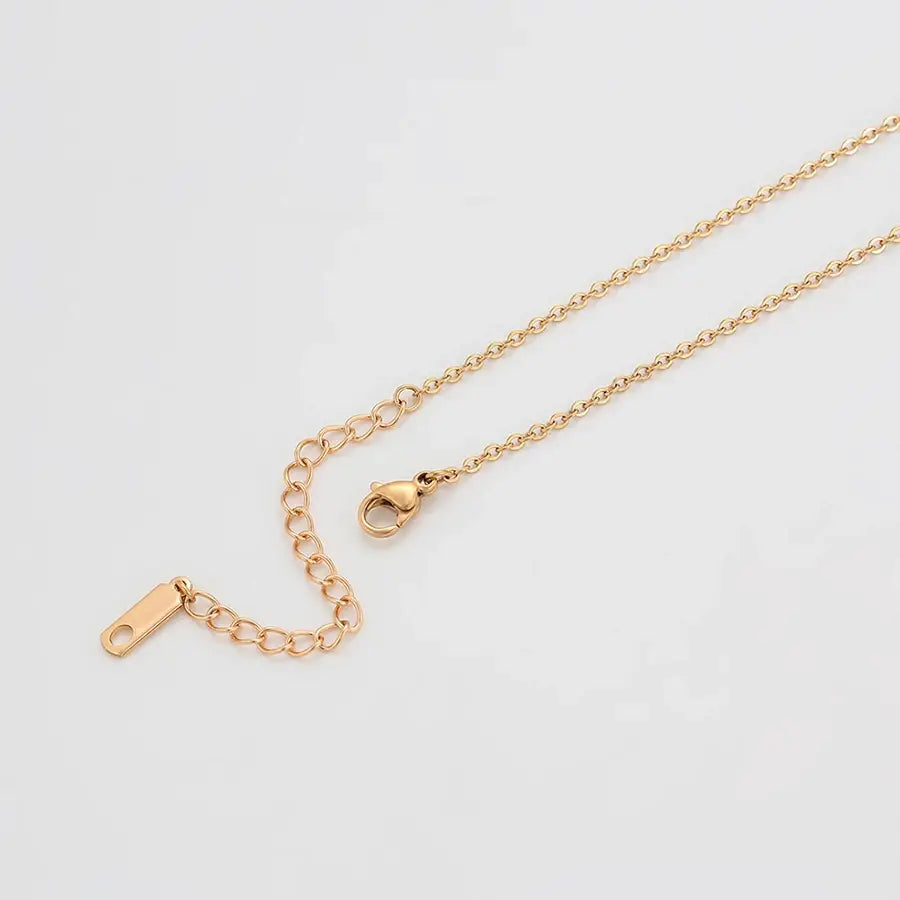 Gold Round Pendant Necklace – Women’s Fashion Jewelry