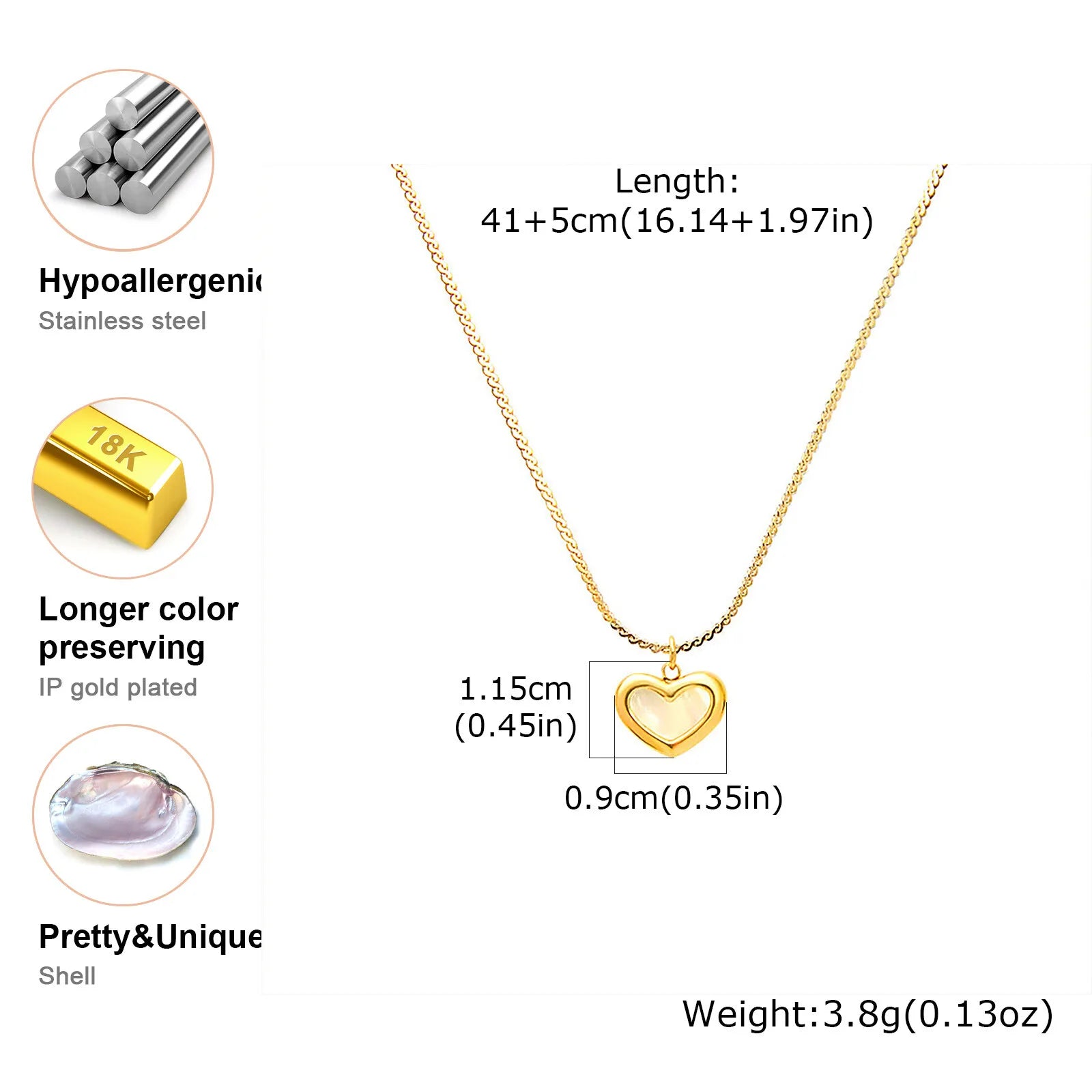 Women’s Layered Stainless Steel Necklace – Minimalist & Nickel-Free