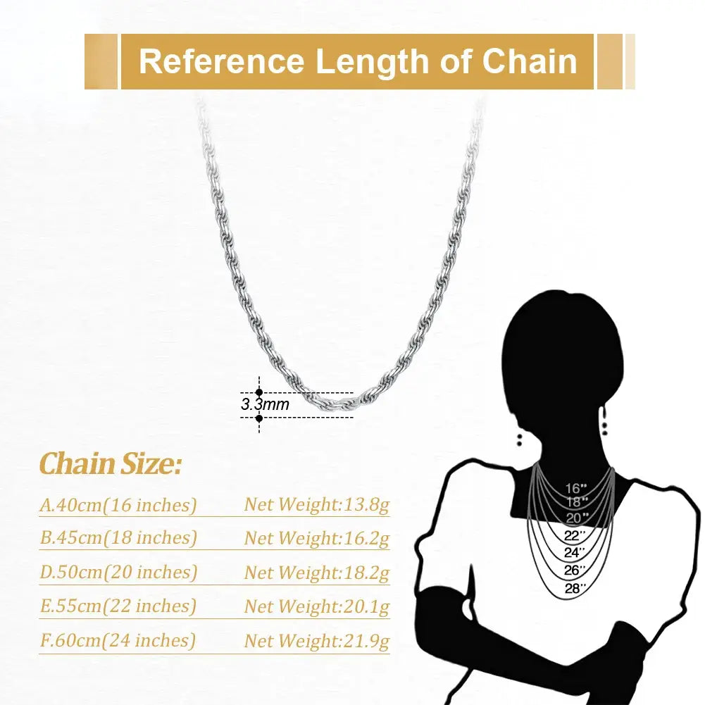 Gold Plated Sterling Silver Diamond-Cut Rope Necklace
