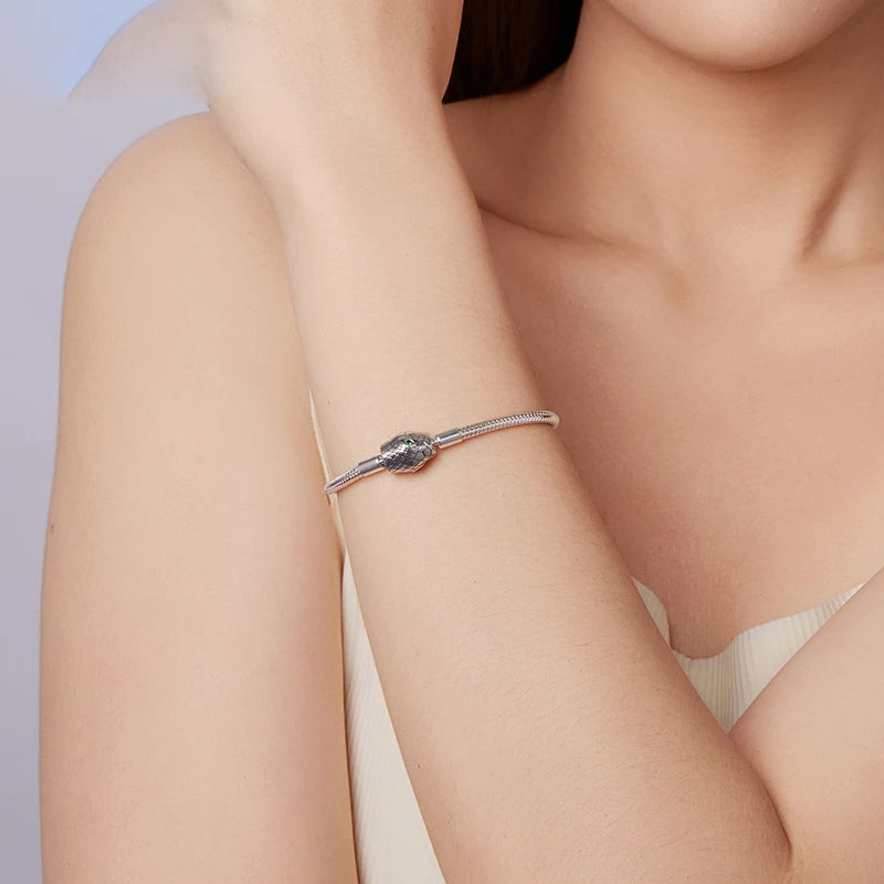 Silver Snake Chain Bracelet for Women – Trendy Party Jewelry Gift