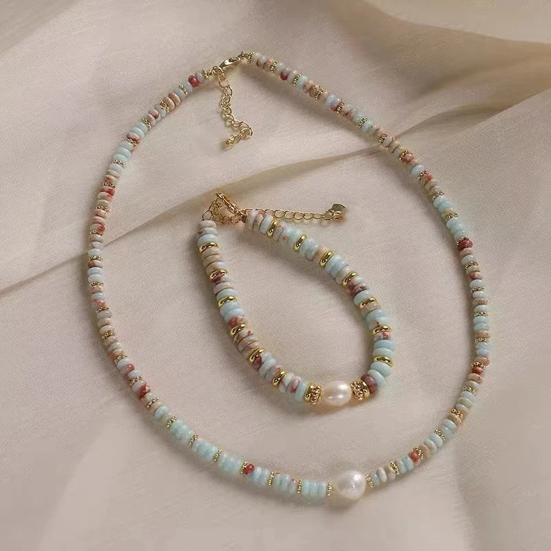 Women’s Natural Stone Pearl Bracelet – Party Jewelry