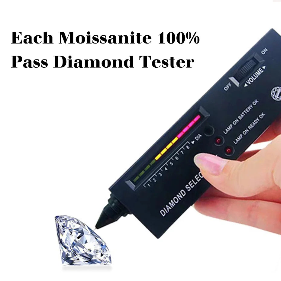 Luxury Moissanite Engagement and Wedding Ring – Elegant Cuban Chain Design