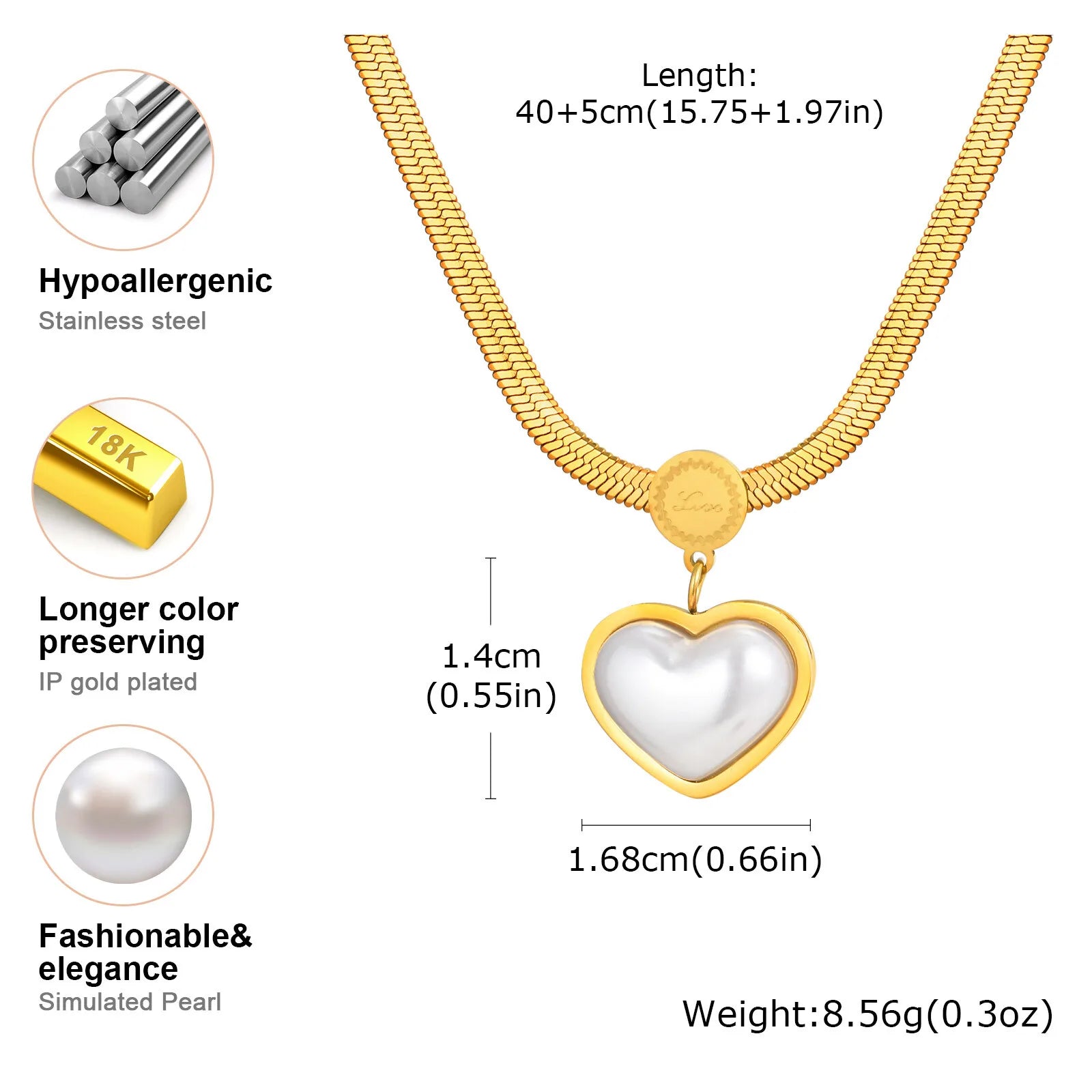 Women’s Layered Stainless Steel Necklace – Minimalist & Nickel-Free