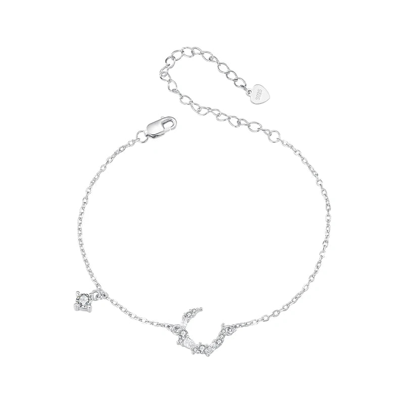 Sterling Silver Moonlight Bracelet for Women – Wedding & Birthday Gift