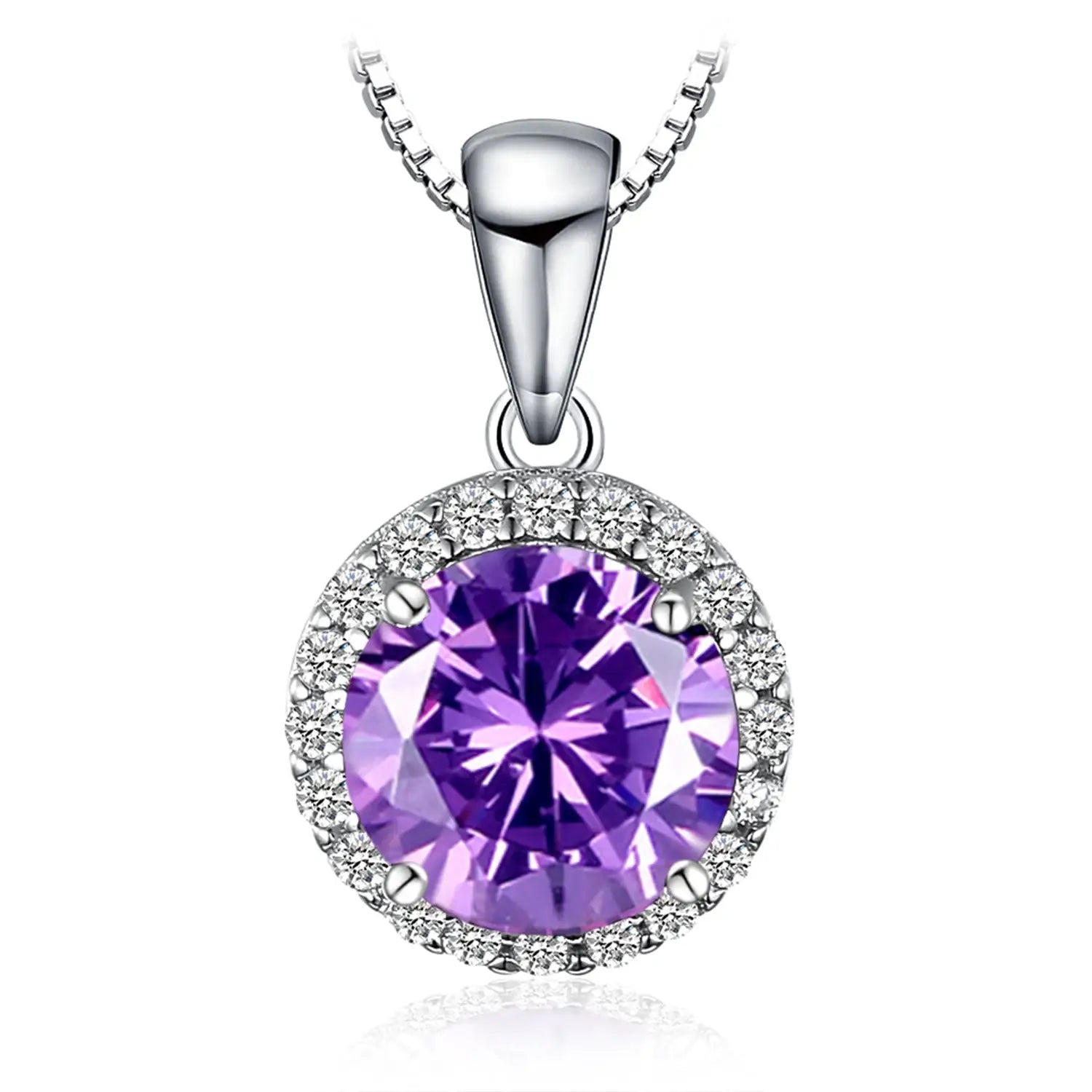 Alexandrite & Sapphire Sterling Silver Pendant Necklace