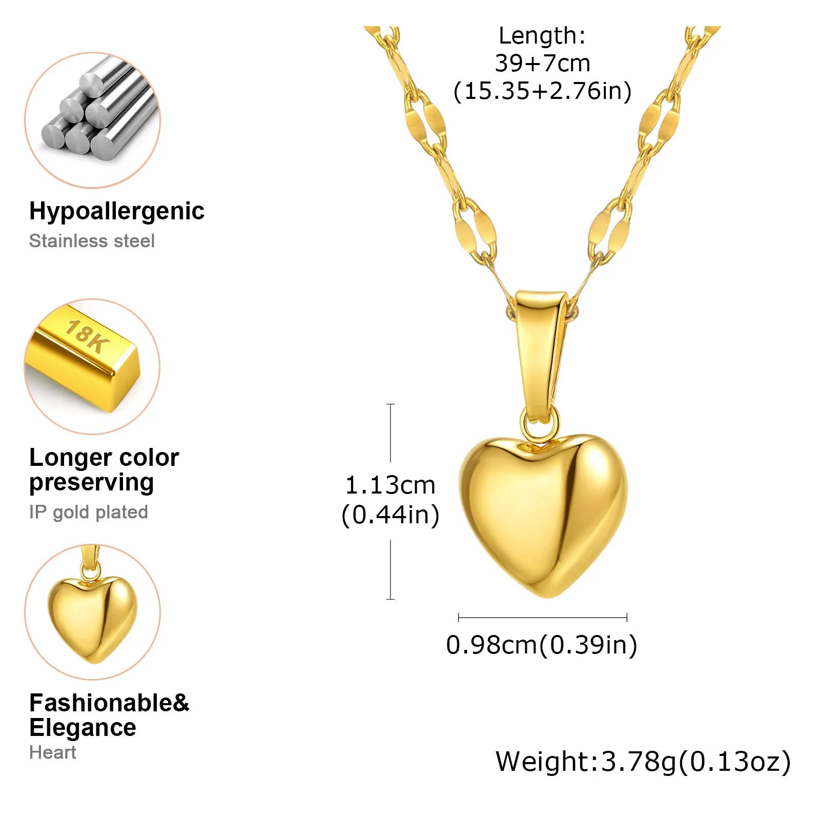 Women’s Layered Stainless Steel Necklace – Minimalist & Nickel-Free