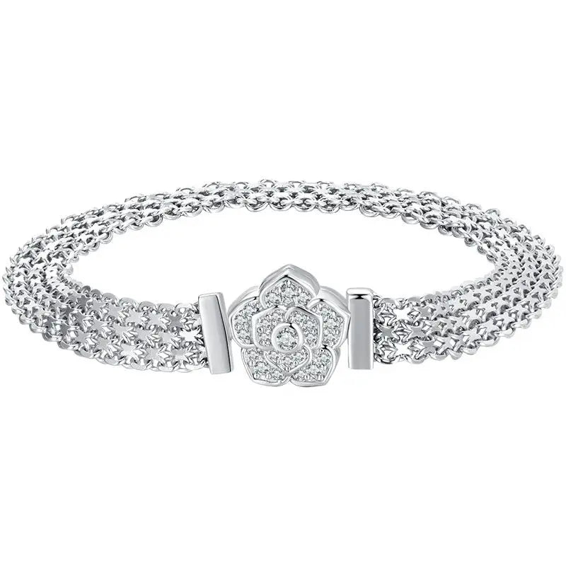 Sterling Silver Infinity Bracelet – Elegant Fashion Jewelry for Women