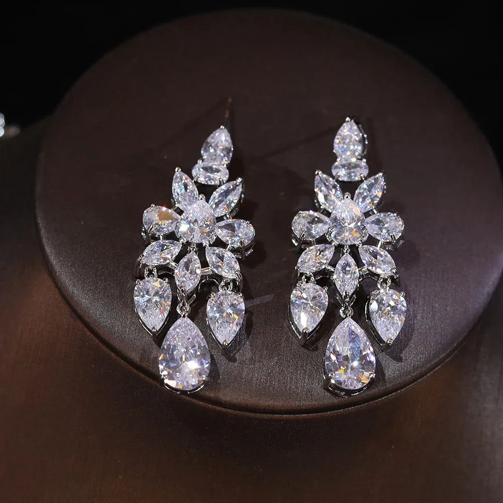 Luxury African Dubai Wedding Necklace & Earrings Set for Women