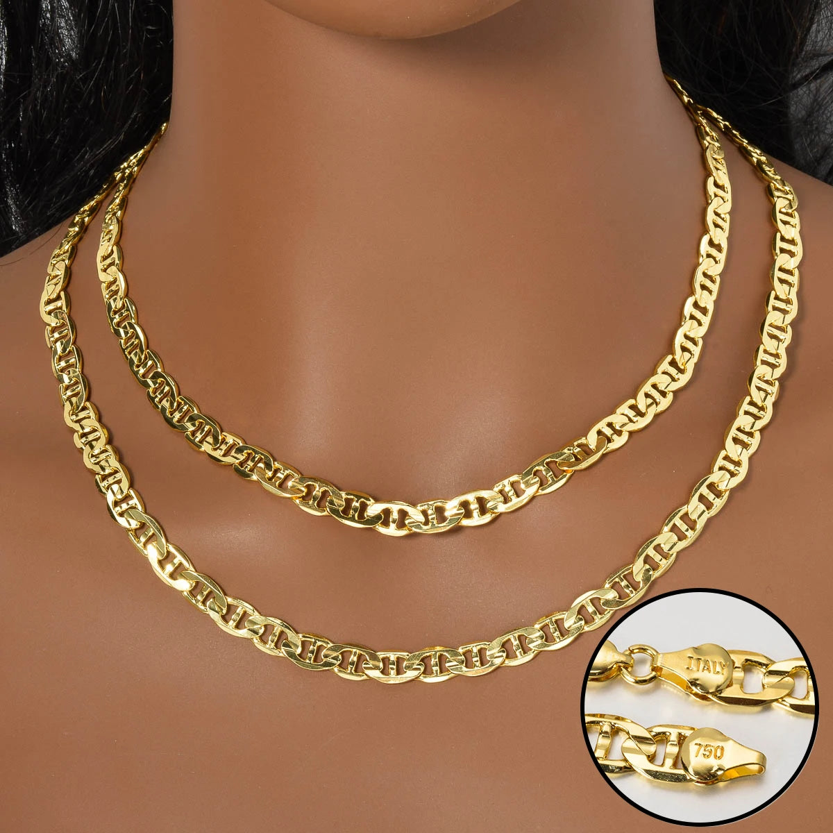 Pig Nose Hollow Chain Copper Choker Necklace for Men & Women