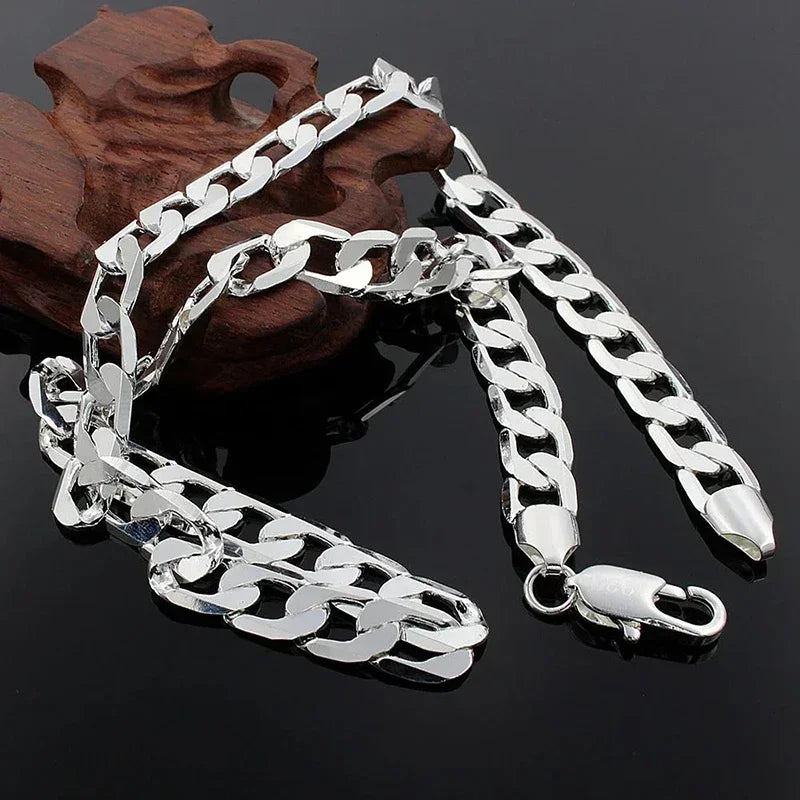 Sterling Silver Chain Necklace for Men & Women – Classic Jewelry Gift