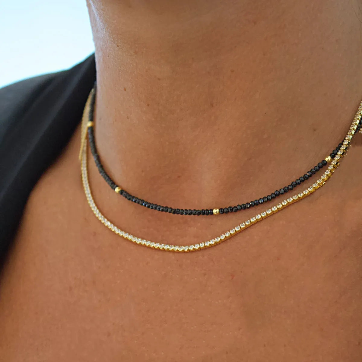 Bohemian Multilayer Crystal Drop Necklace for Women