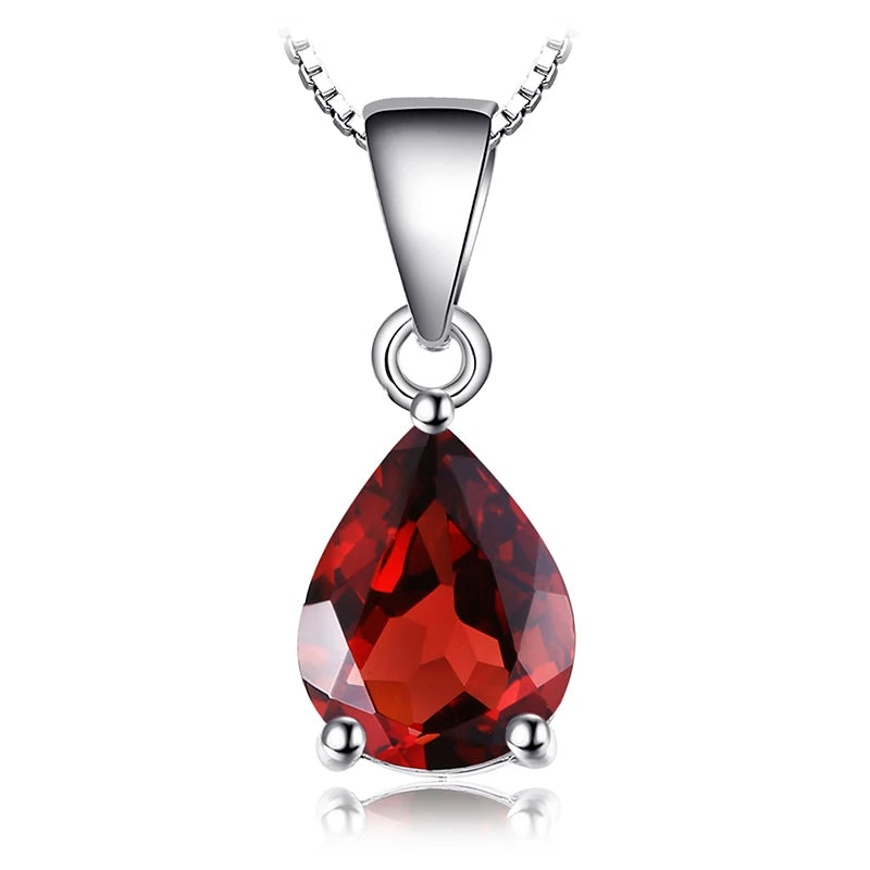 Multi-Gemstone Sterling Silver Pendant Necklace