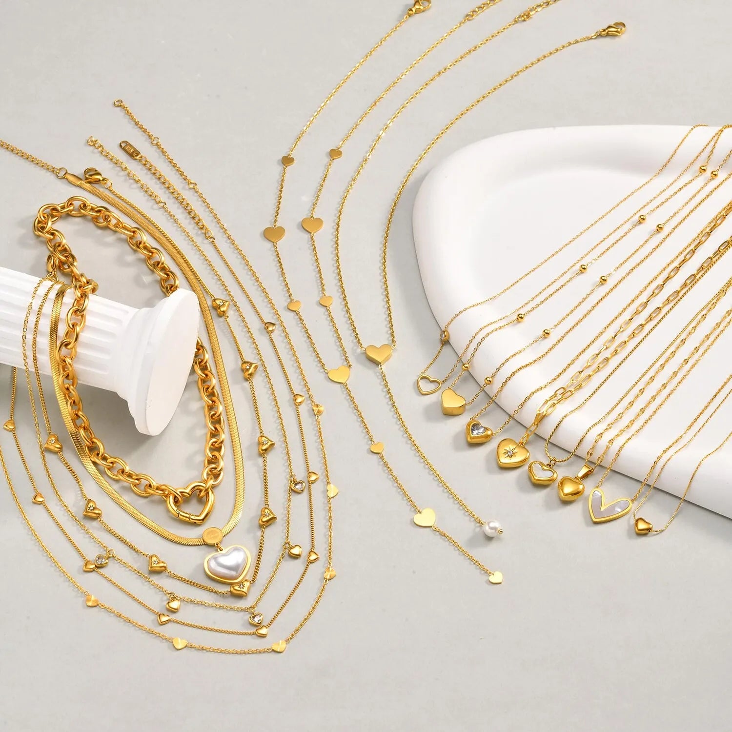 Women’s Layered Stainless Steel Necklace – Minimalist & Nickel-Free
