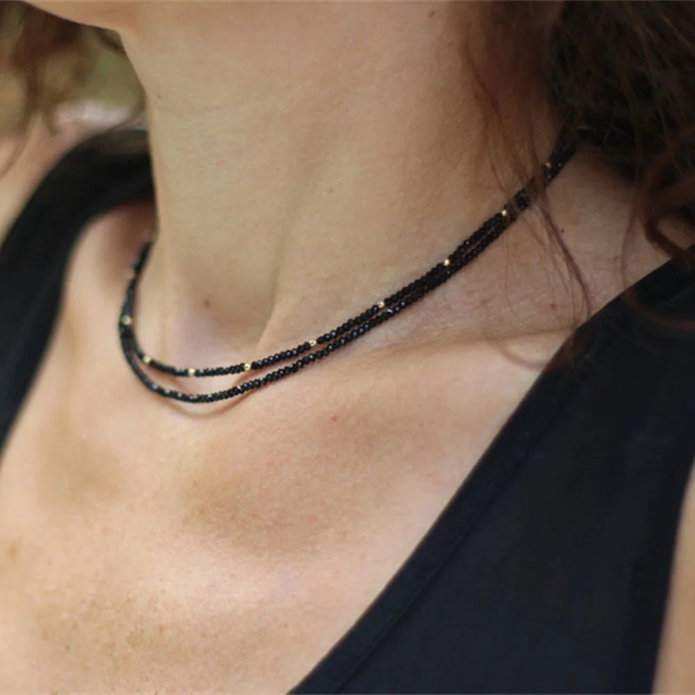 Bohemian Multilayer Crystal Drop Necklace for Women