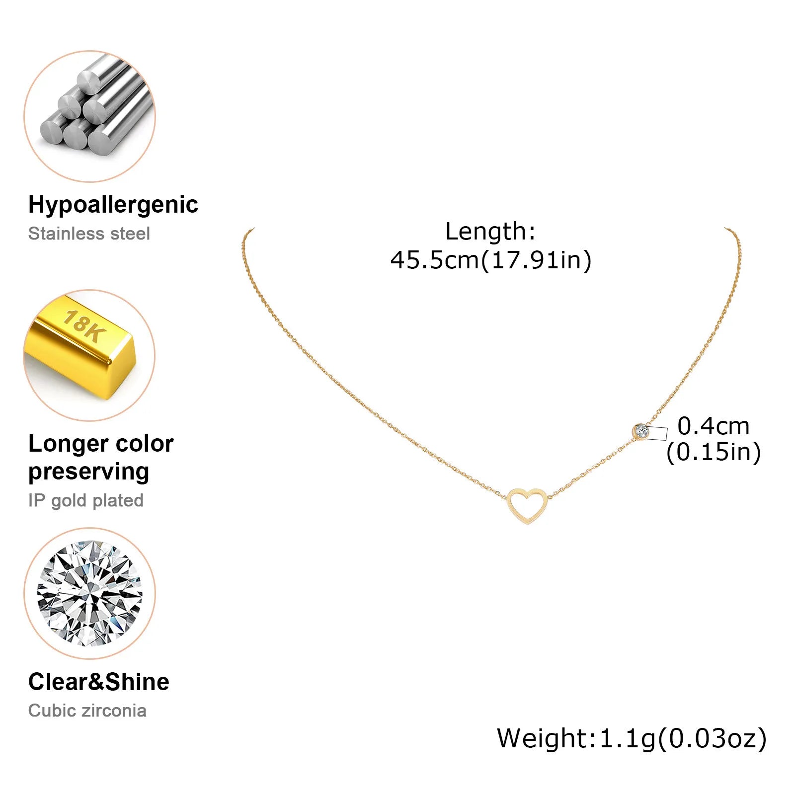 Women’s Layered Stainless Steel Necklace – Minimalist & Nickel-Free